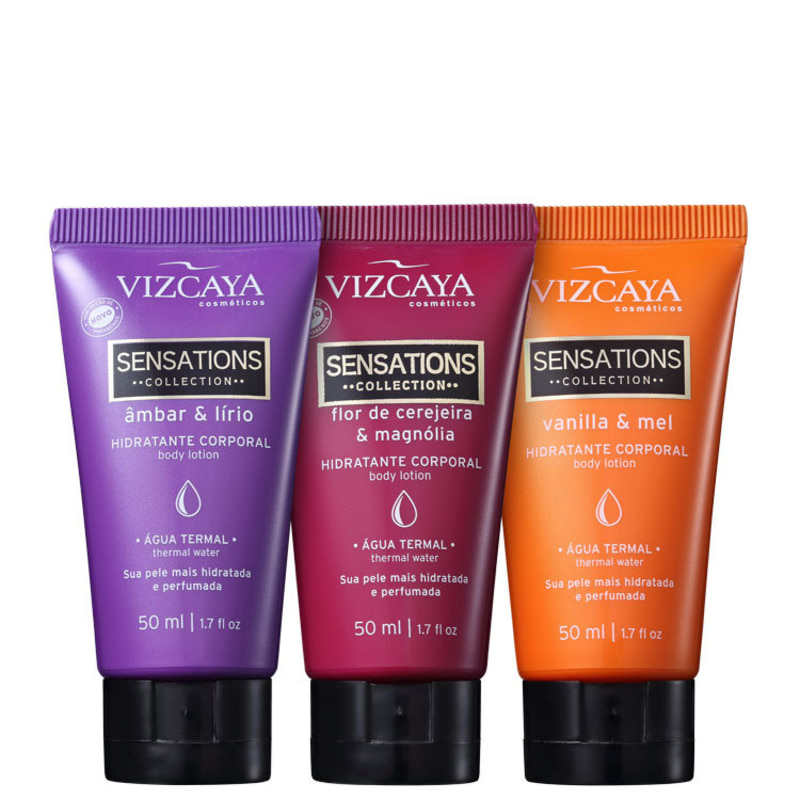 Kit Vizcaya Sensations Travel Size (3 Produtos)