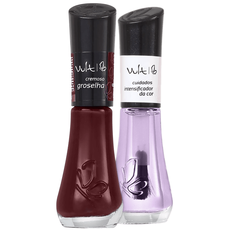 Kit Vult Unhas Groselha Intensificador Duo (2 produtos)