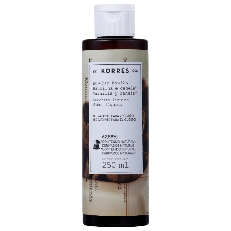 Korres Baunilha e Canela - Sabonete Líquido 250ml