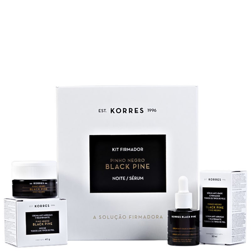 Korres Black Pine Firmador Noite Kit (2 Produtos)