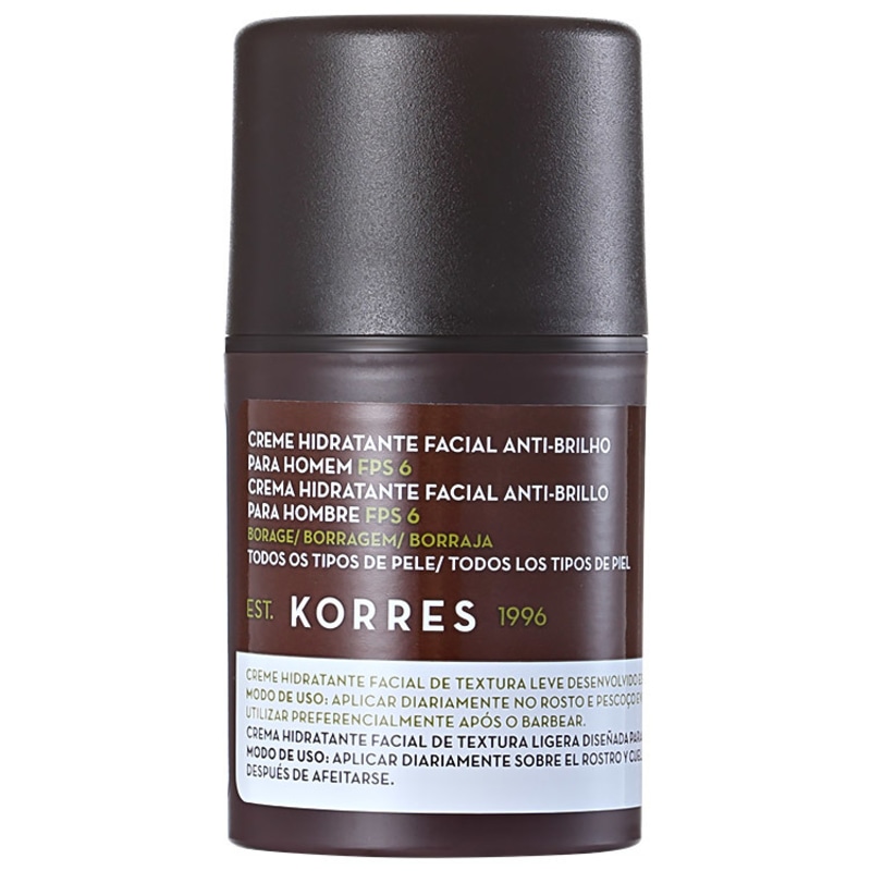 Korres Borage Para Homem - Hidratante Facial Anti-Brilho 45g