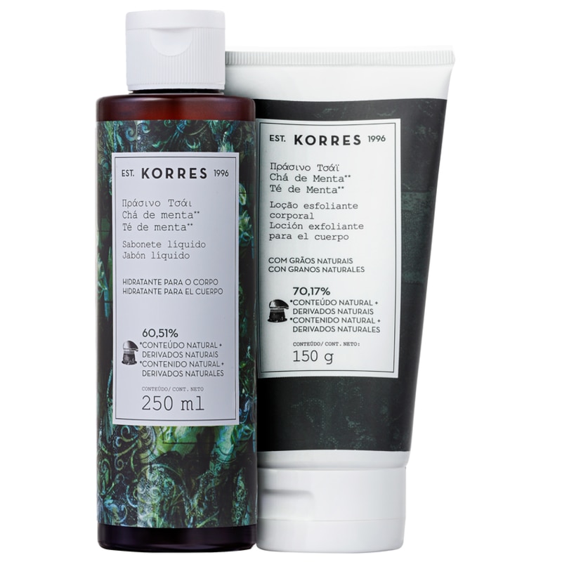Kit Korres Chá de Menta Corpo e Banho (2 produtos)