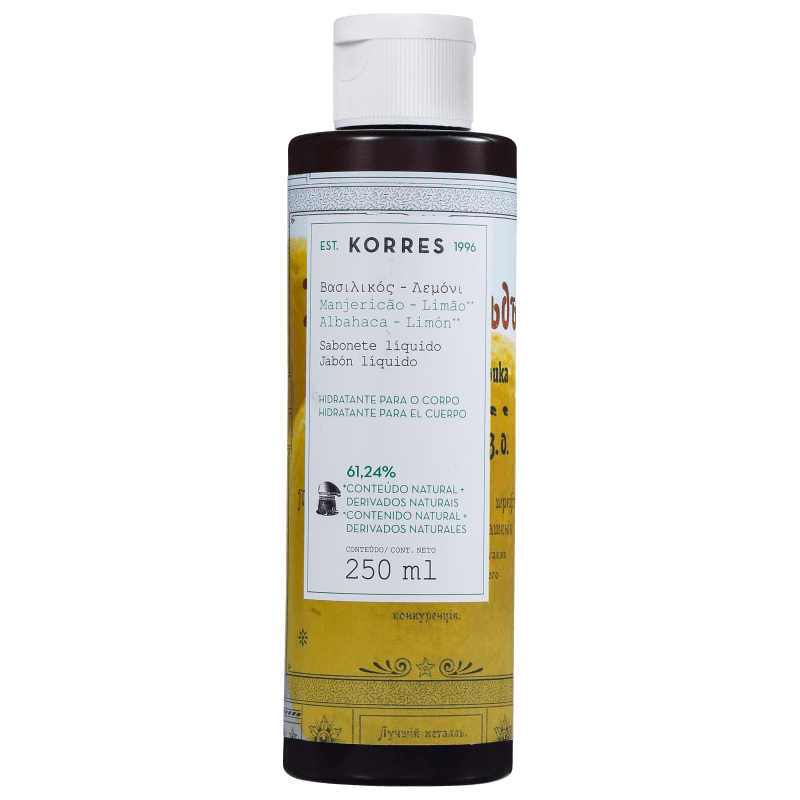 Korres Manjericão-Limão - Sabonete Líquido 250ml
