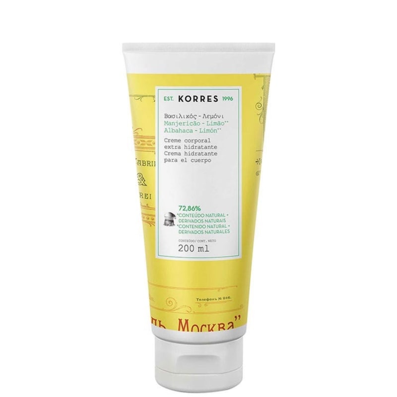 Korres Manjericão-Limão - Creme Hidratante Corporal 200ml