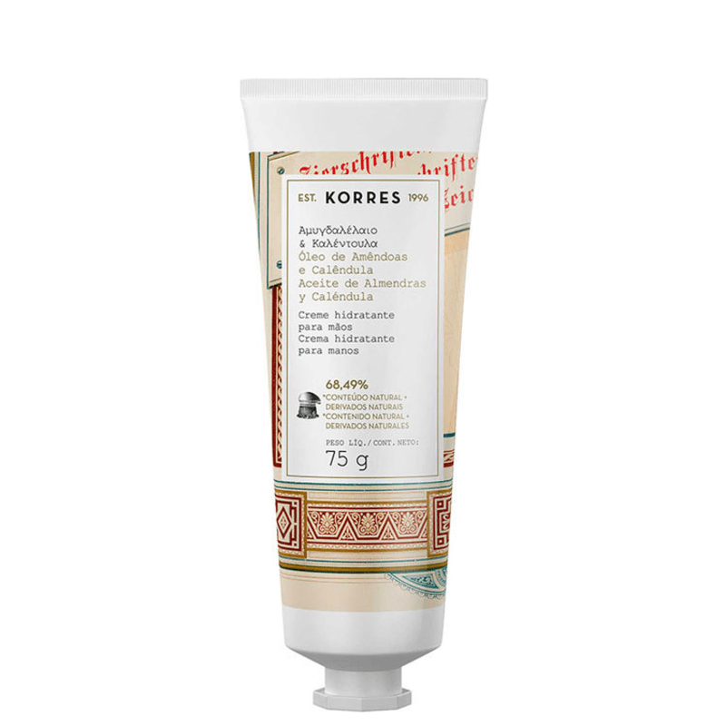 Korres Óleo de Amêndoas e Calêndula - Creme Hidratante para Mãos 75ml
