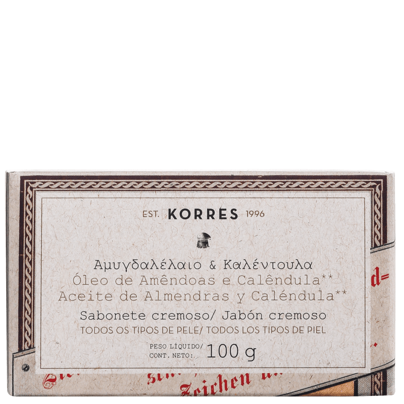 Korres Óleo de Amêndoas e Calêndula - Sabonete em Barra 100g