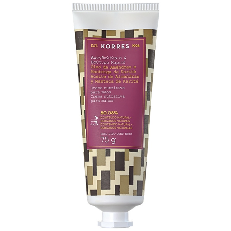 Korres Óleo de Amêndoas e Manteiga de Karité Nutritivo - Creme para Mãos 75g