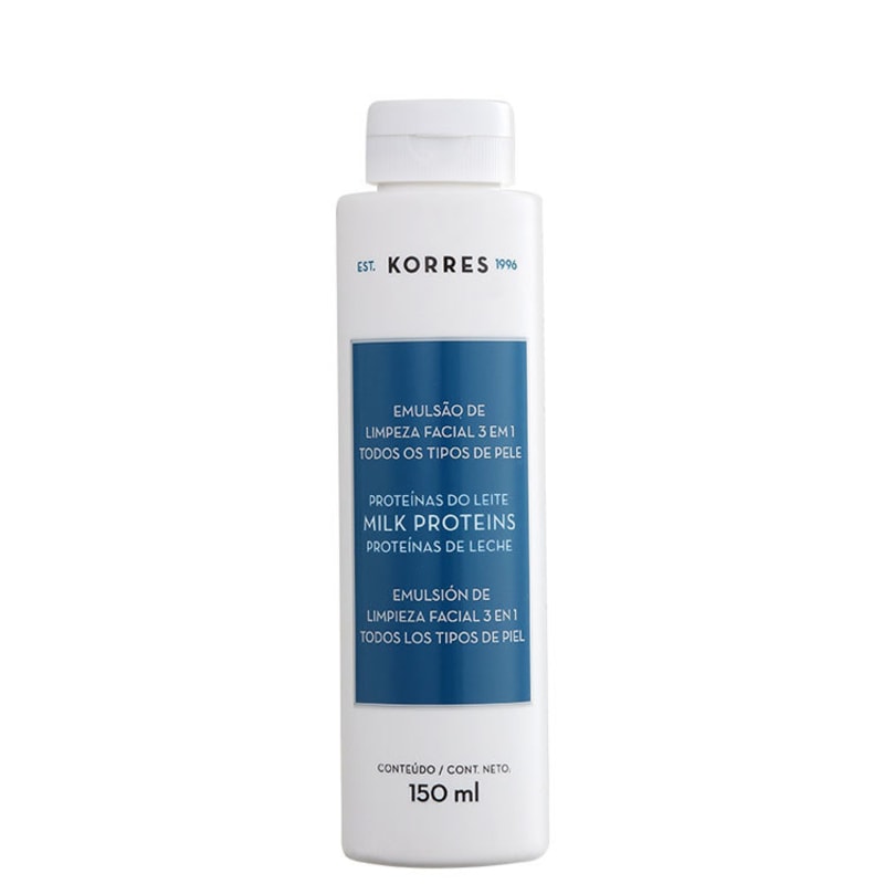 Korres Proteínas do Leite - Emulsão de Limpeza Facial 3 Em 1 150ml