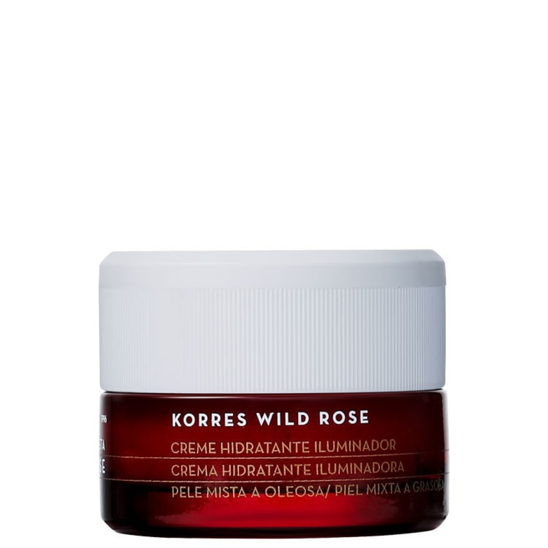 Korres Wild Rose - Creme Hidratante Iluminador 40g