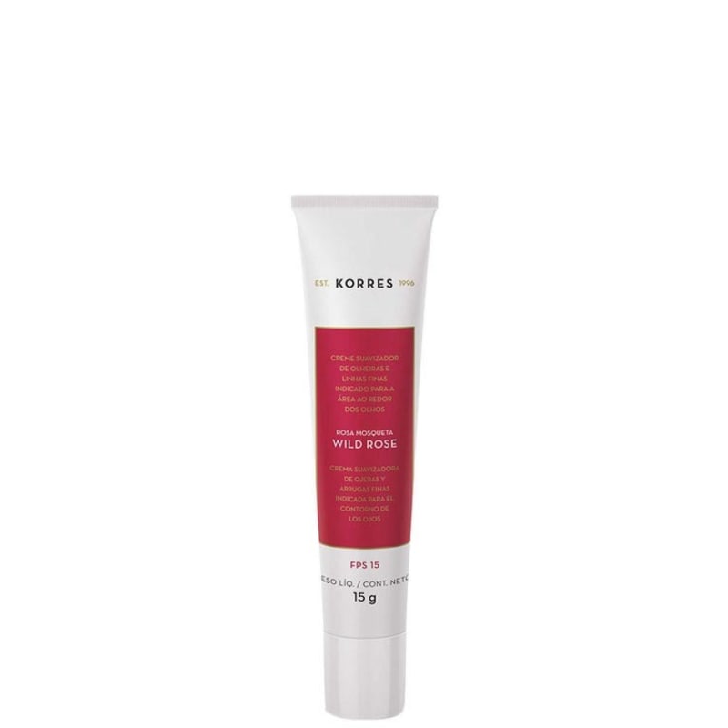 Korres Wild Rose - Creme Suavizador de Olheiras e Linhas Finas 15g