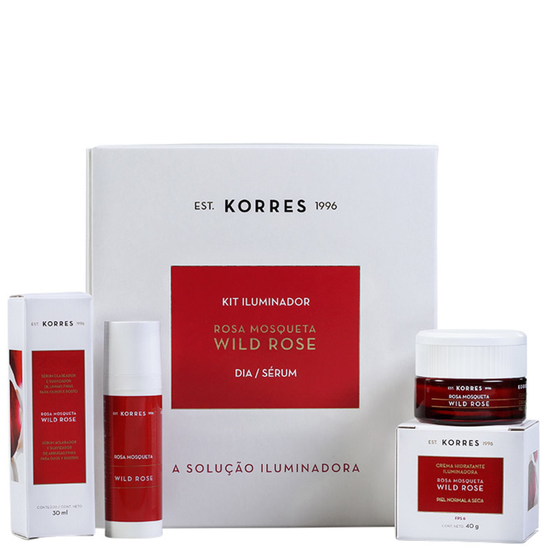 Korres Wild Rose Pele Normal a Seca Kit (2 Produtos)