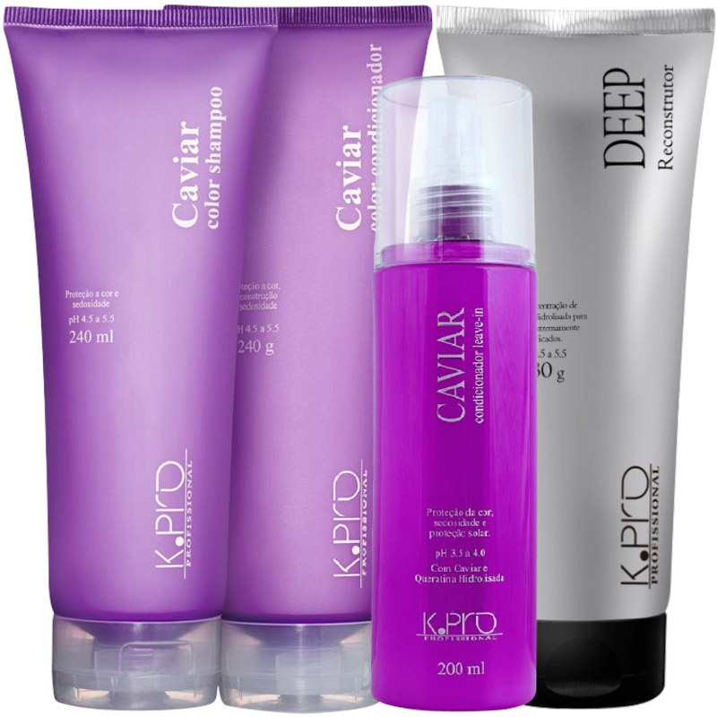 K.Pro Caviar Kit Reconstrução da Cor (4 Produtos)