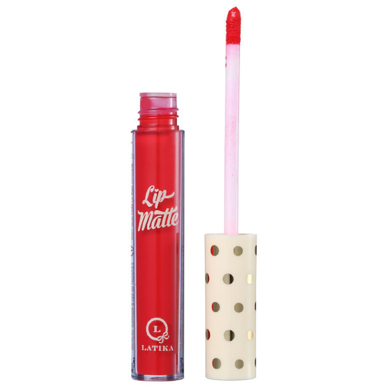 Latika Lip Vermelho Nº24 - Batom Líquido Matte 4ml