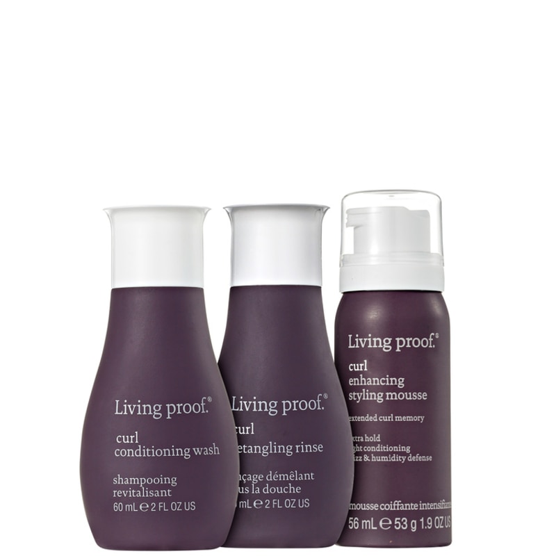Living Proof Curl Mousse Travel Kit (3 Produtos)