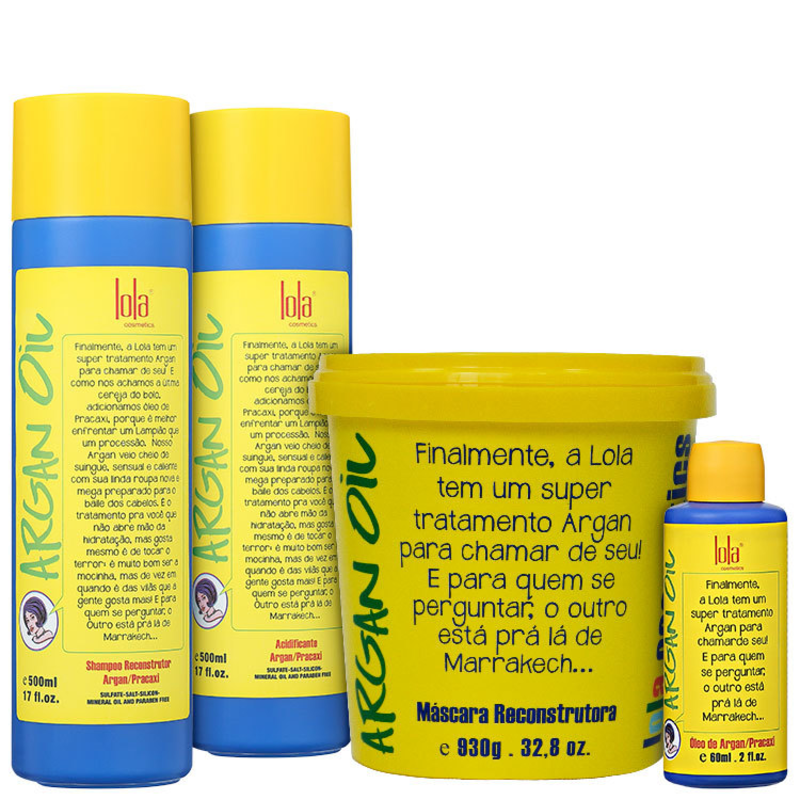 Lola Cosmetics Argan Oil Full Kit (4 Produtos)