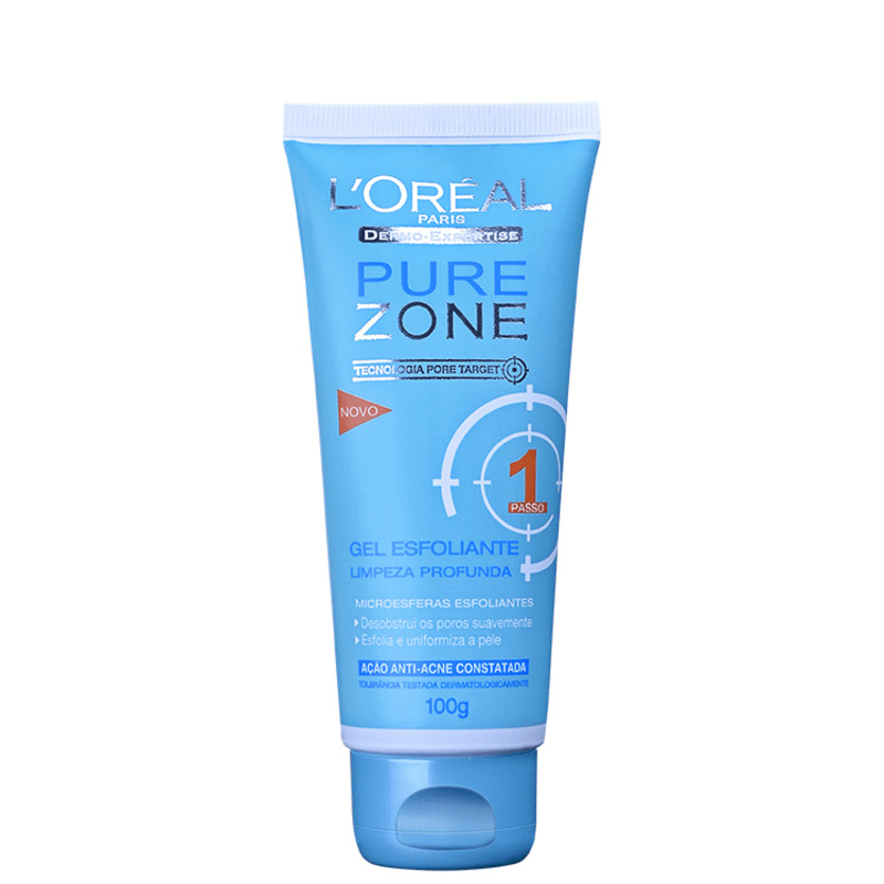 L’Oréal Paris Dermo-Expertise Pure Zone Limpeza Profunda – Gel Esfoliante 100g