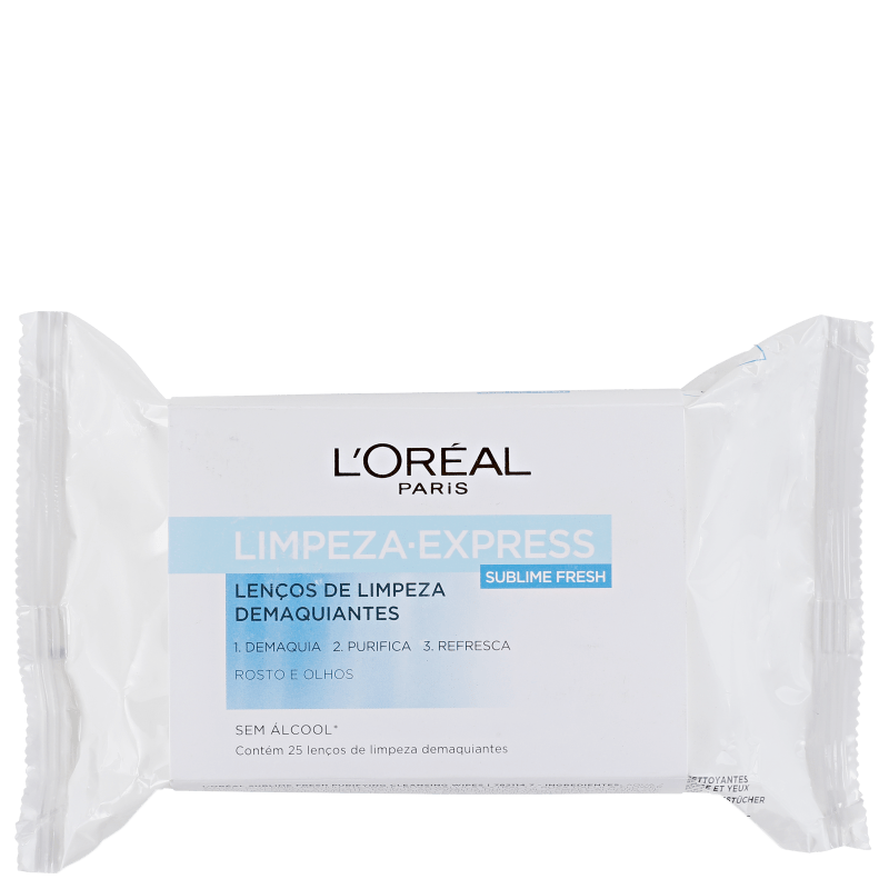L'Oréal Paris Limpeza Express Dermo-Expertise - Lenço Demaquilante (25 unidades)
