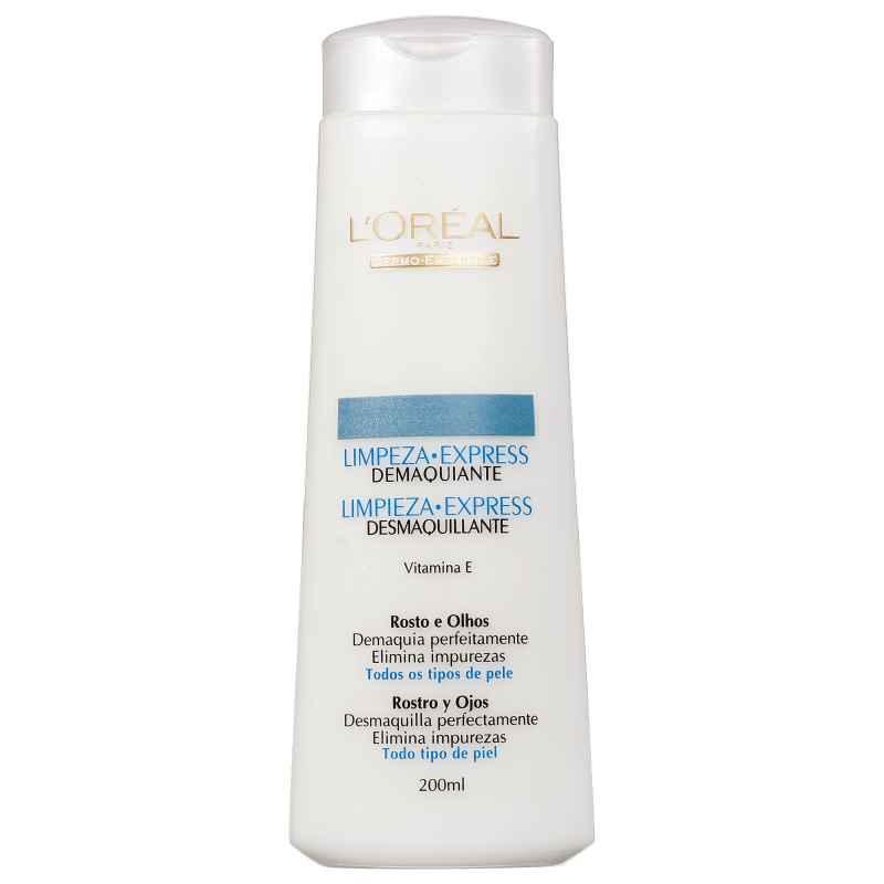 L'Oréal Paris Limpeza Express Dermo-Expertise - Loção Demaquilante para Rosto e Olhos 200ml