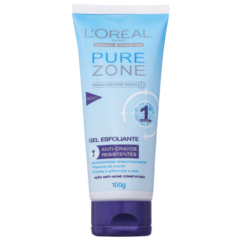 L'Oréal Paris Pure Zone Anti-Cravos Resistentes - Gel Esfoliante Facial 100g