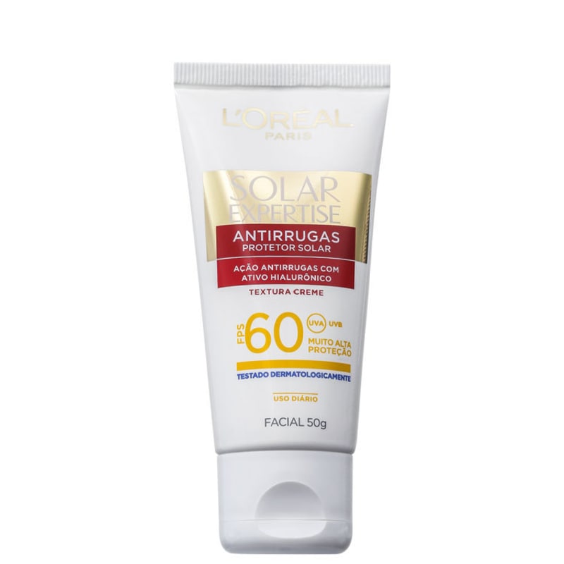 L'Oréal Paris Solar Expertise Antirrugas FPS 60 - Protetor Solar Facial 50g