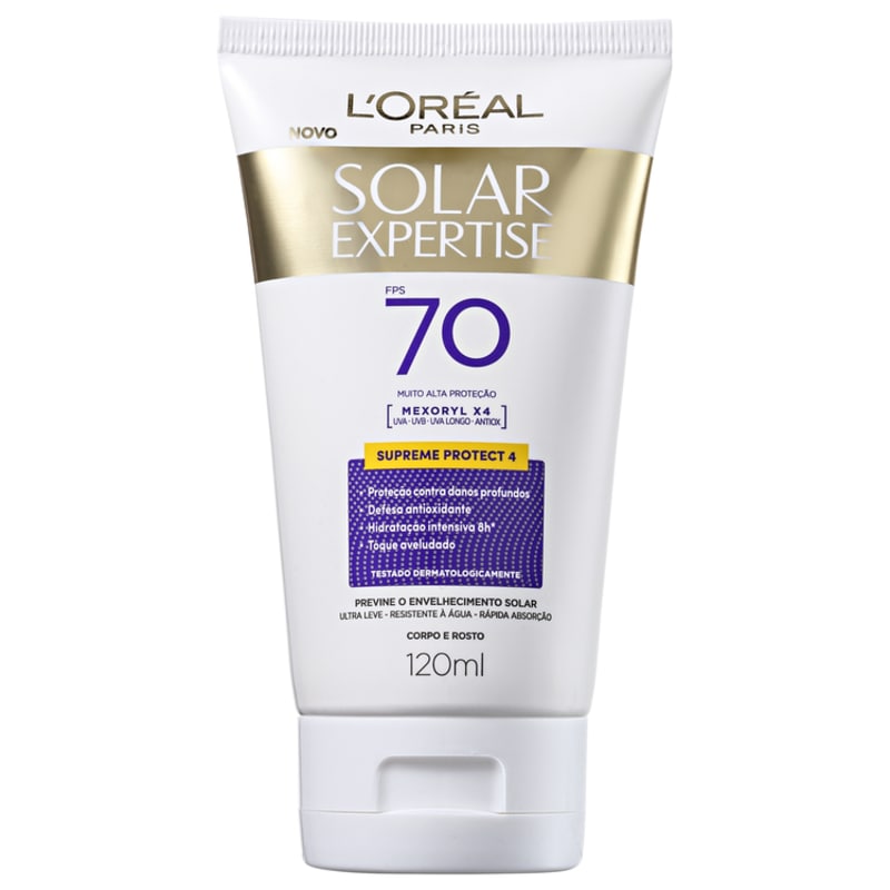 L'Oréal Paris Solar Expertise Supreme Protect 4 FPS 70 - Protetor Solar 120ml