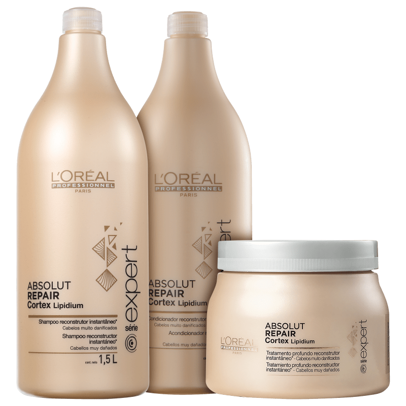 L'Oréal Professionnel Absolut Repair Cortex Lipidium Kit Salão (3 Produtos)