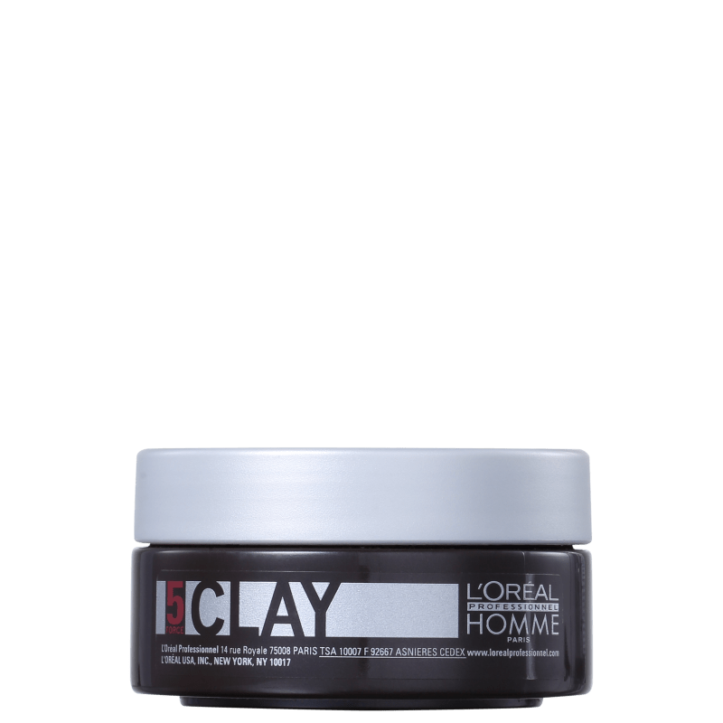 L'Oréal Professionnel Homme Clay Force 5 - Pasta de Fixação Forte 50ml