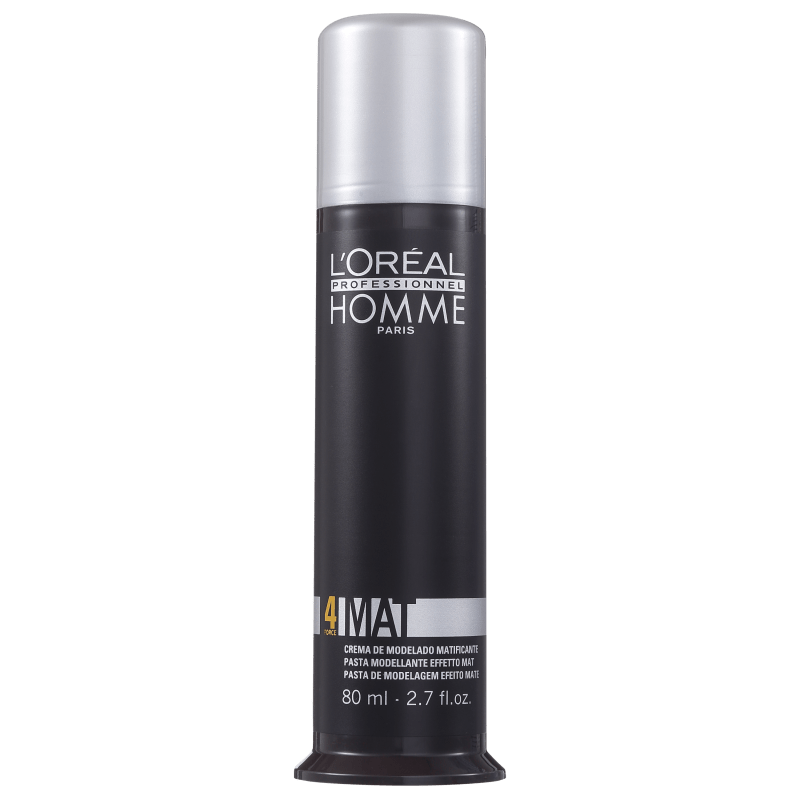 L'Oréal Professionnel Homme Mat Force 4 - Pasta de Modelagem Efeito Mate 80ml
