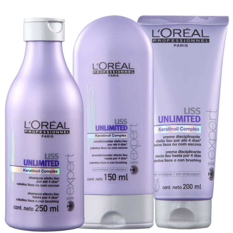 L'Oréal Professionnel Liss Unlimited Discipline Kit (3 Produtos)