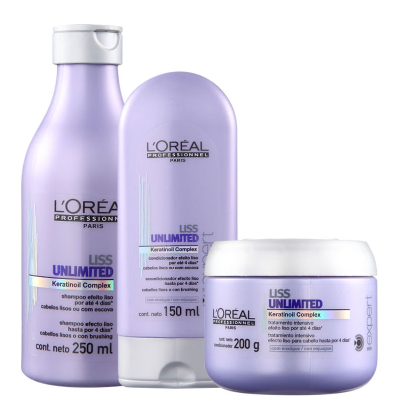 L'Oréal Professionnel Liss Unlimted Trio Kit (3 Produtos)