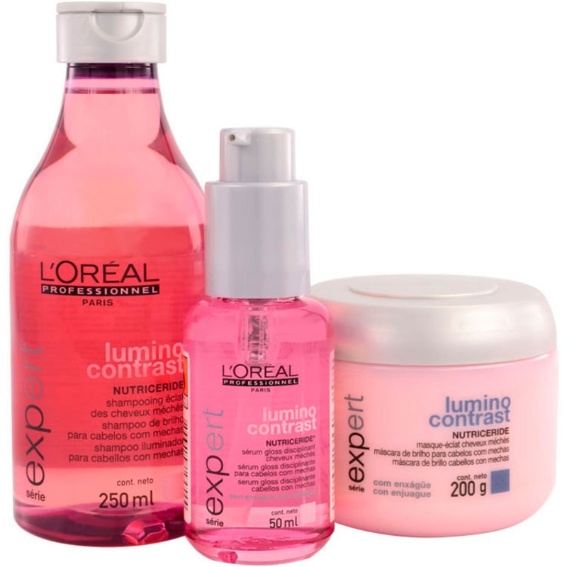 L'Oréal Professionnel Lumino Contrast Escova de Brilho Kit (3 Produtos)