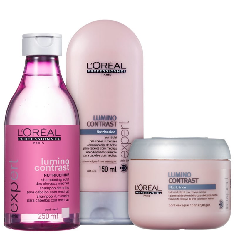 L'Oréal Professionnel Lumino Contrast Shine Treatment Kit (3 Produtos)