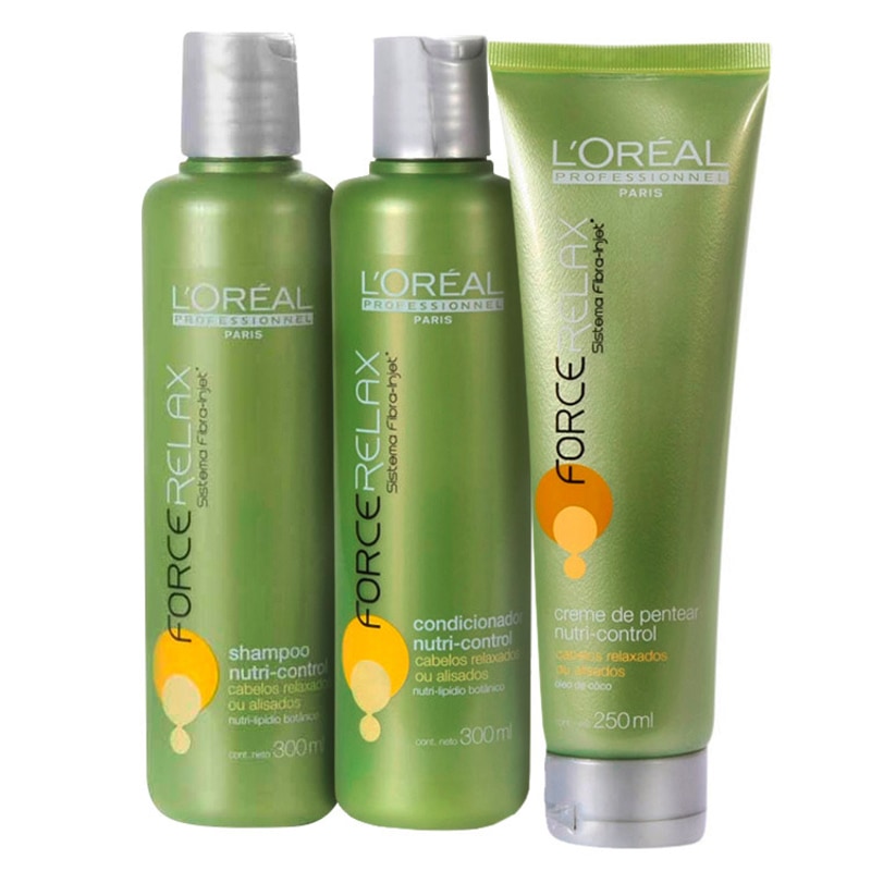 L'Oréal Professionnel Nutri-Control Force Relax Finish Kit (3 Produtos)