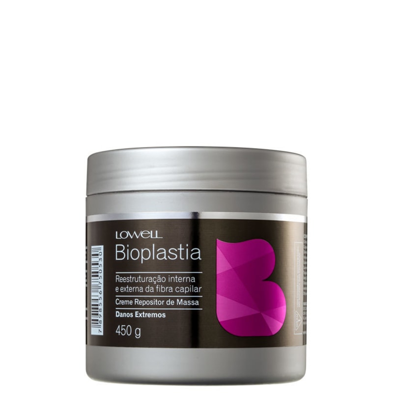 Lowell Bioplastia Creme Repositor de Massa Danos Extremos - Máscara Condicionante 450g