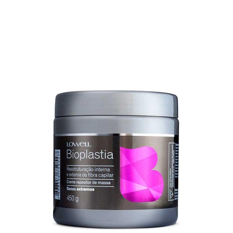 Lowell Bioplastia Creme Repositor de Massa Danos Extremos - Máscara Condicionante 450g