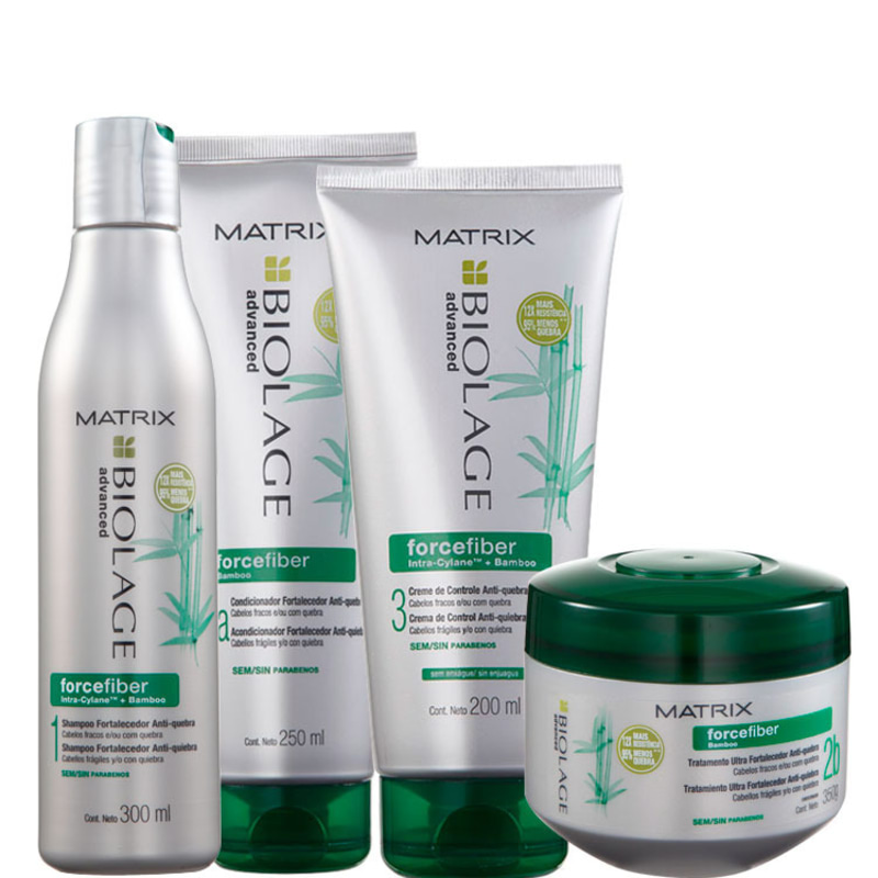 Matrix Biolage Forcefiber Fortalecedor Anti-Quebra Quad Kit (4 Produtos)