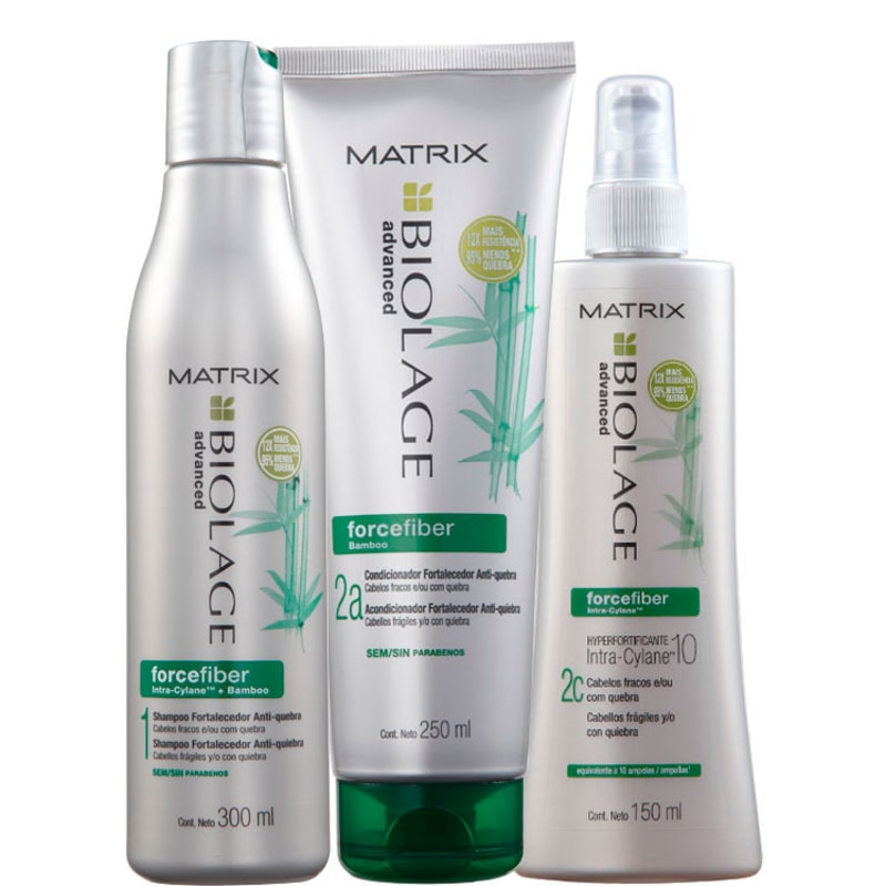 Matrix Biolage Forcefiber Hyperfortificante Concentrado Kit (3 Produtos)
