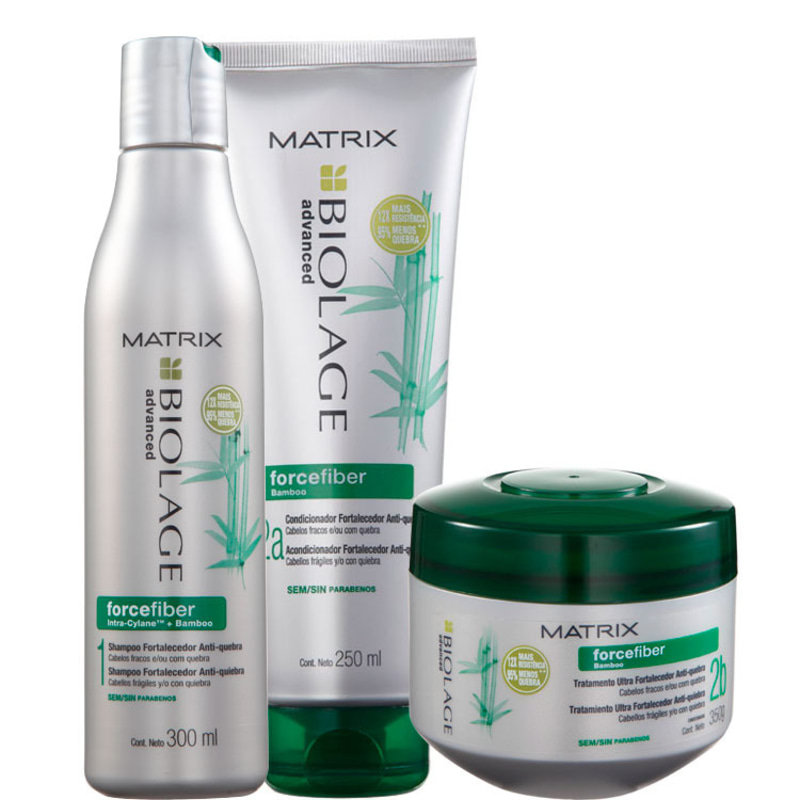 Matrix Biolage Forcefiber Ultra Fortalecedor Anti-Quebra Trio Kit (3 Produtos)