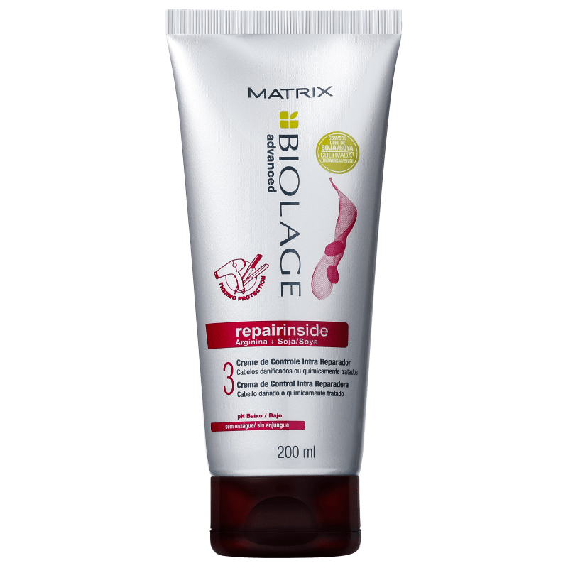 Matrix Biolage Repairinside Creme de Controle Intra Reparador - Protetor Térmico Reparador 200ml