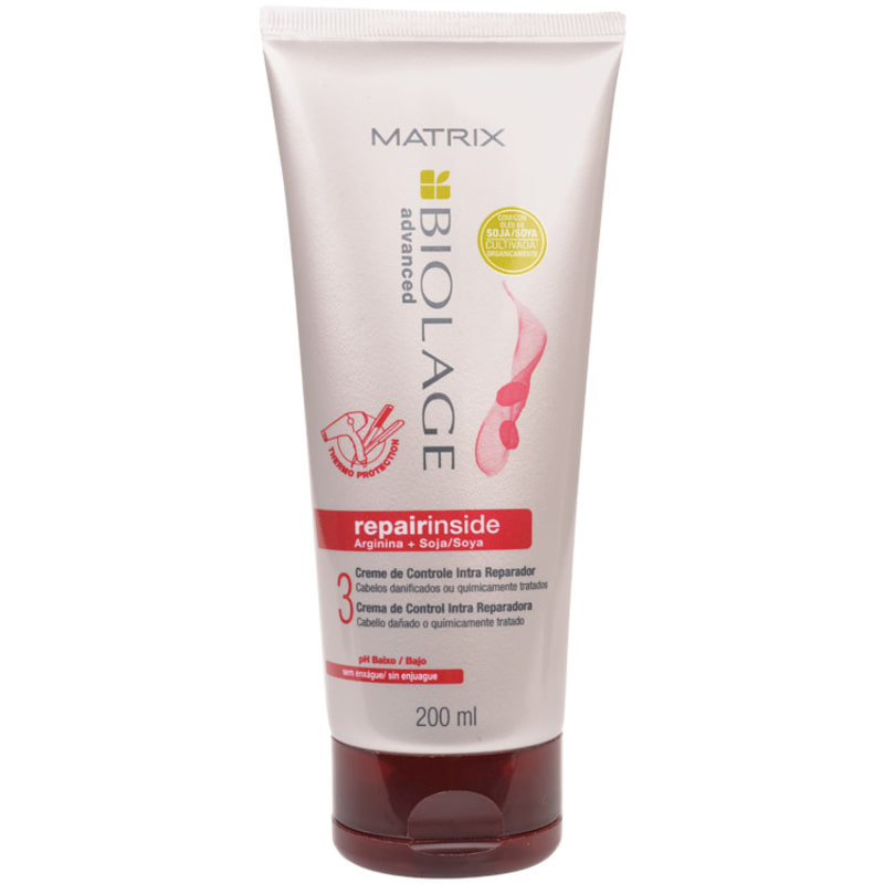 Matrix Biolage Repairinside Creme de Controle Intra Reparador - Protetor Térmico Reparador 200ml