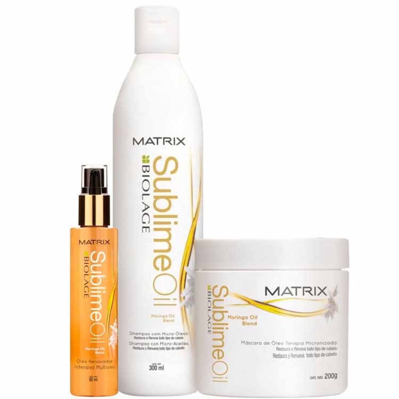 Matrix Biolage Sublime Oil Kit Escova Brilho Sublime (3 Produtos)