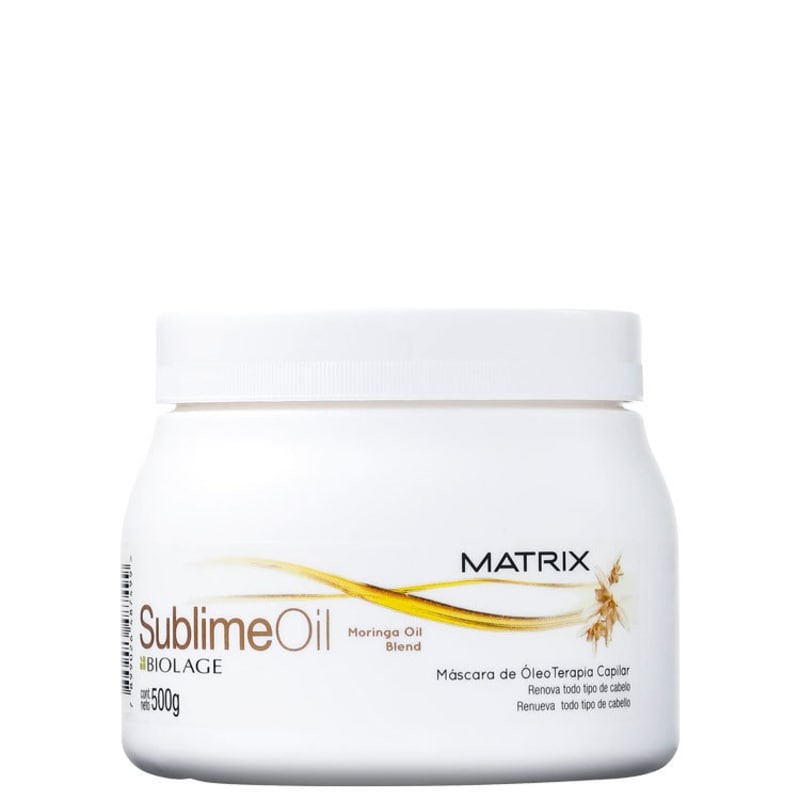 Matrix Biolage Sublime Oil Máscara de Óleo Terapia - Tratamento 500g