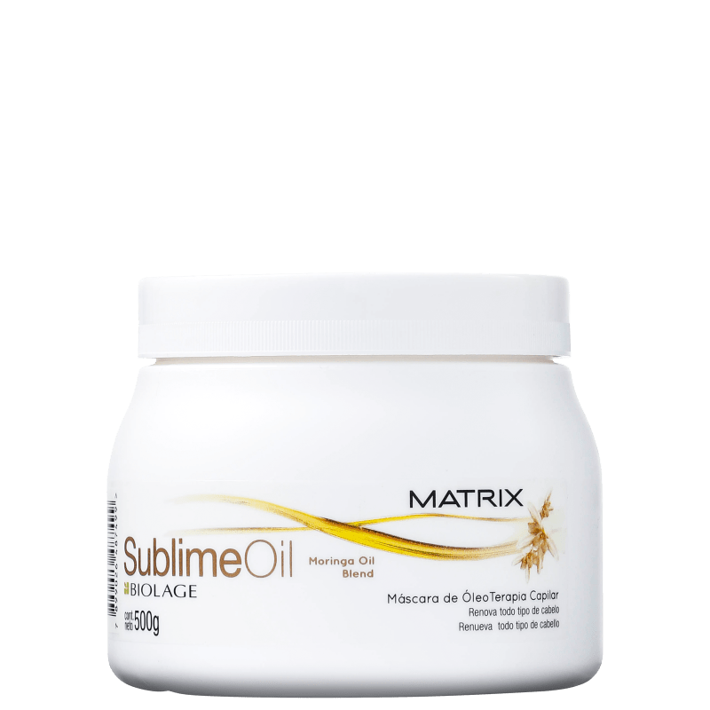 Matrix Biolage Sublime Oil Máscara de Óleo Terapia - Tratamento 500g