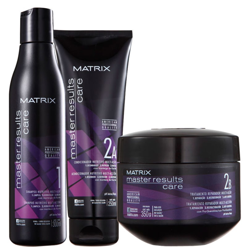 Matrix Master Results Care Tratamento Reparador Kit (3 Produtos)