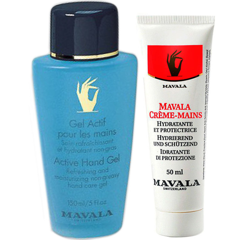 Kit Mavala Active Gel & Cream para as Mãos - Hidratante 50ml + Gel 150ml