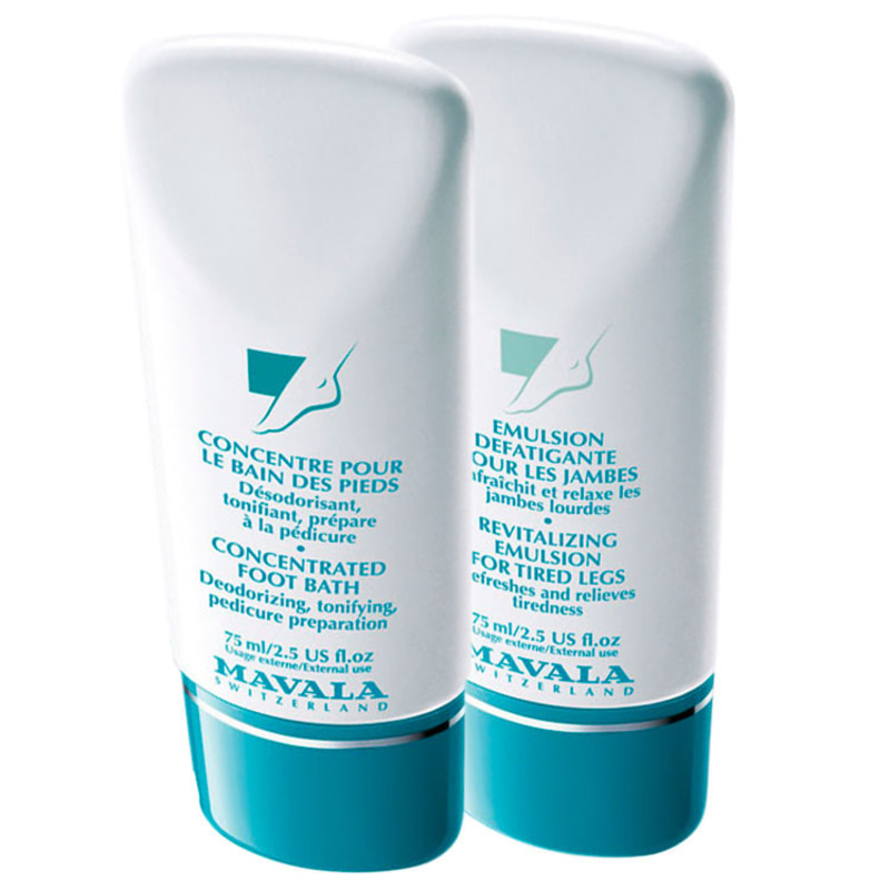 Mavala Concentrated Foot Bater e Revitalizing Emulsion for Tired Legs (2 Produtos)