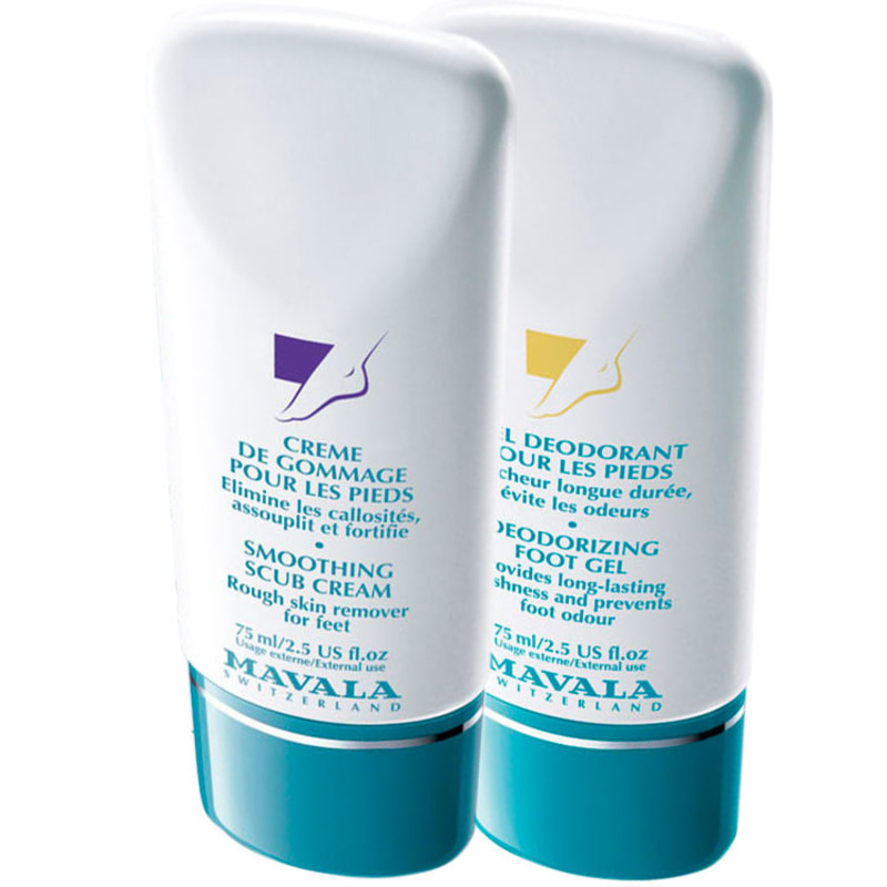 Kit Mavala Scrub Cream & Moisturizer para os Pés - Esfoliante 75ml + Desodorante 75ml