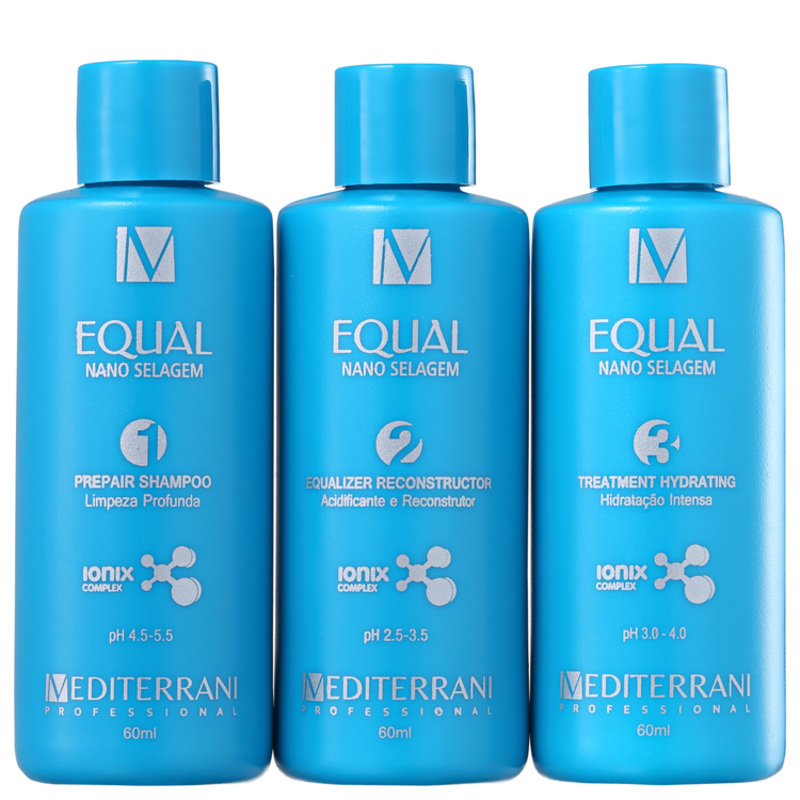 Mediterrani Equal System Ultra Alinhamento e Brilho 3D Kit (3 Produtos)