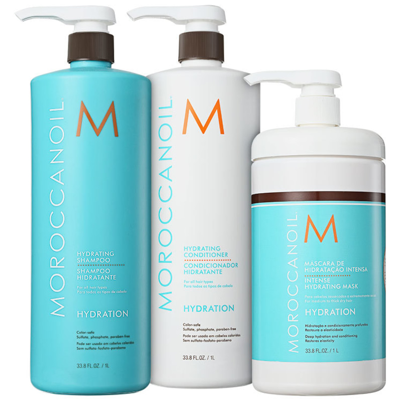 Moroccanoil Hydrating Triplo Kit (3 Produtos)