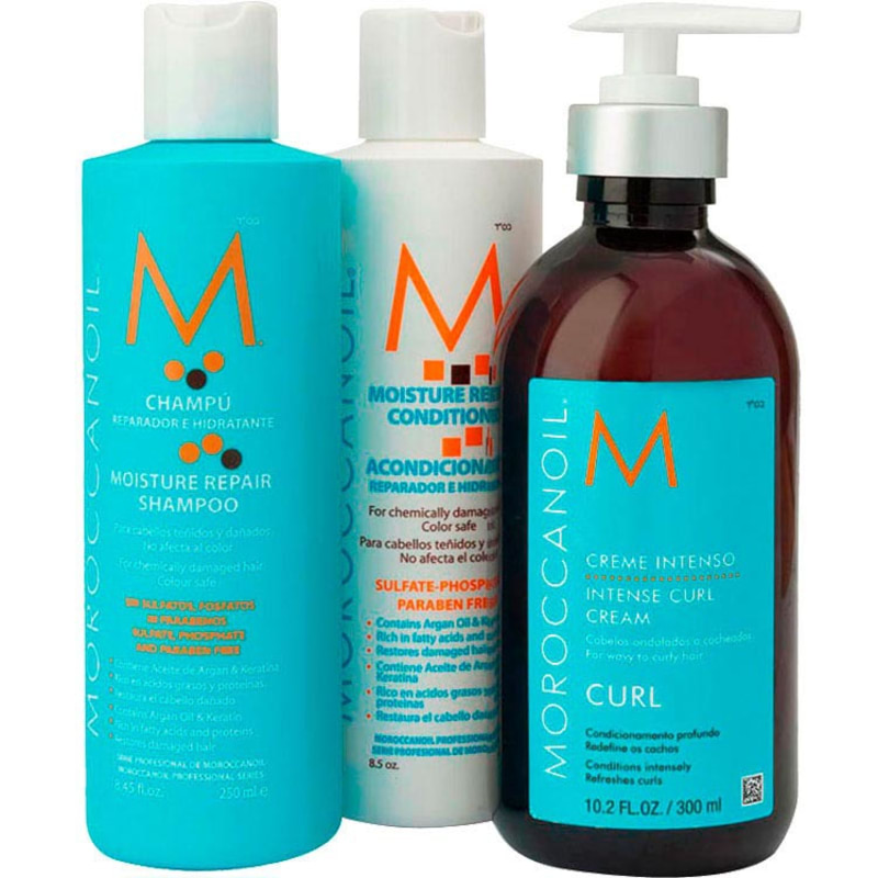 Moroccanoil Repair Curl Kit (3 Produtos)